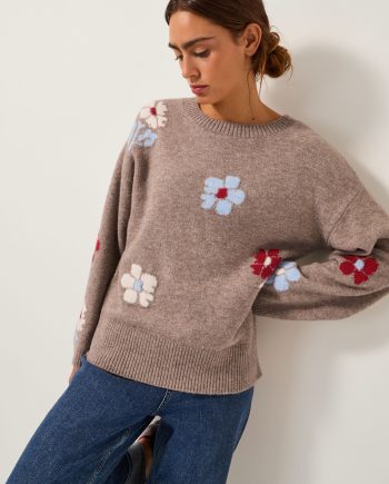 Fenn Floral Jumper Mink