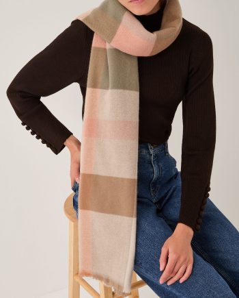 Essa Check Print Scarf