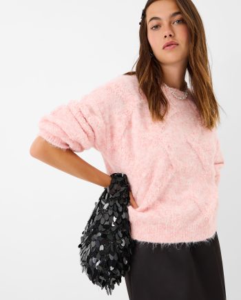 SEQUIN FRINGE HANDBAG