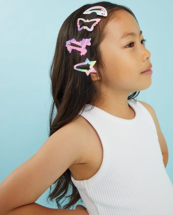 4-PACK GIRLS MAGICAL CHARACTER HAIR CLIPS