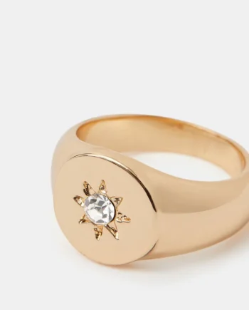 Celestial Signet Ring Gold
