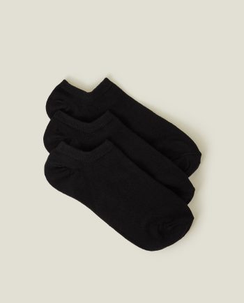 3-PACK TRAINER SOCKS BLACK