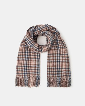CHECK PRINT BLANKET SCARF