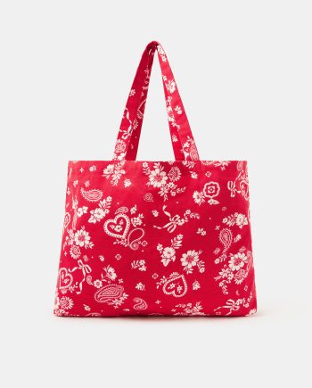 PAISLEY PRINT SHOPPER BAG