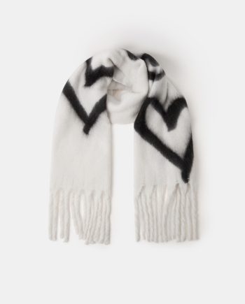 SUPER SOFT HEART PRINT SCARF