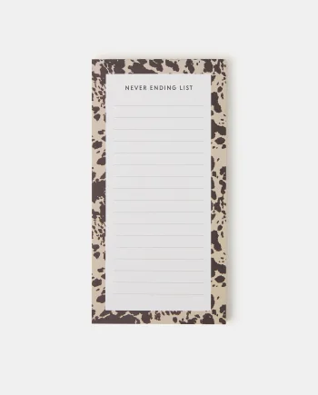 Cow Print To Do List Pad