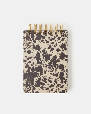 Cow Print A6 Ring Bound Notepad