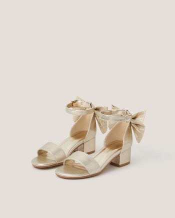 Two-Part Bow Heels Gold