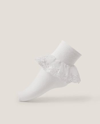 Lace Ankle Sock White