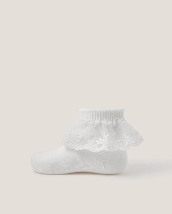 Baby Lace Socks White