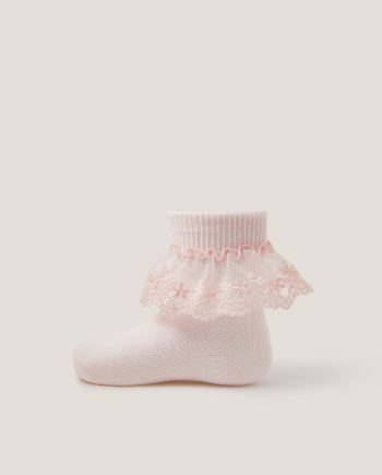 Baby Lace Socks Pink