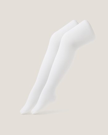 2-Pack Baby Plain Tights White