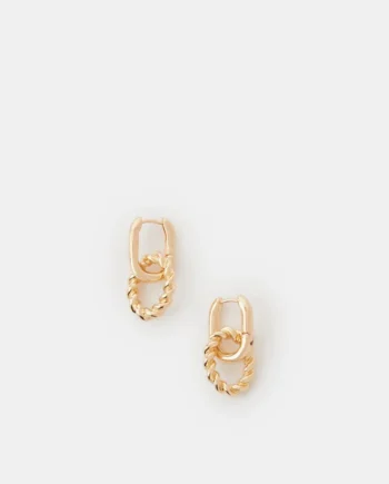 Twist Link Drop Earrings