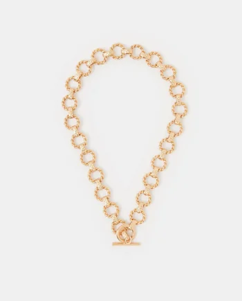 Twist Link T-Bar Necklace