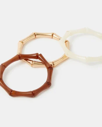 3-Pack Bamboo Stretch Bracelets