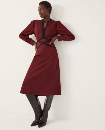 Julia Jersey Midi Dress Red