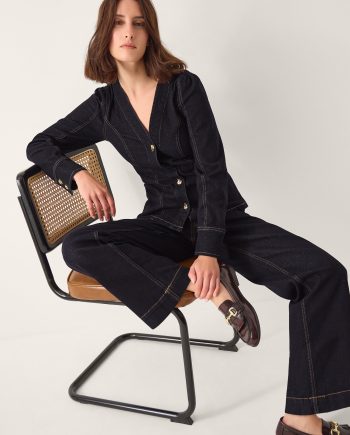 Teri Wide Leg Jeans Blue