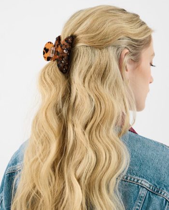 Flower Tort Claw Clip