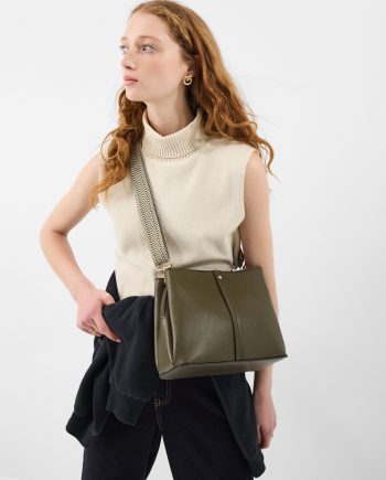 Webbing Strap Crossbody Bag Green