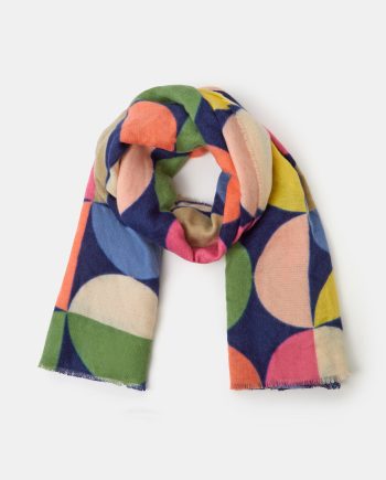 RETRO SPOT PRINT BLANKET SCARF