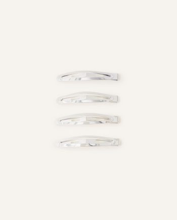4-PACK METAL SNAP HAIR CLIPS