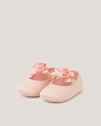 Baby Rosette Booties Pink