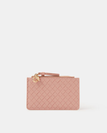 CHARM WOVEN CARD HOLDER