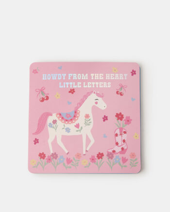 GIRLS COWBOY LITTLE LETTERS STATIONERY BOOK