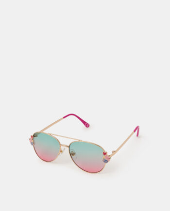 GIRLS CUPCAKE METAL AVIATOR SUNGLASSES