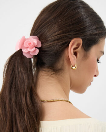 Rose Claw Clip Pink