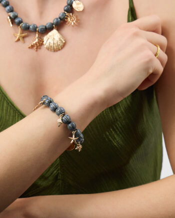OCEAN CHARM BEAD BRACELET