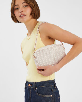 SMALL RUCHED CROSSBODY BAG