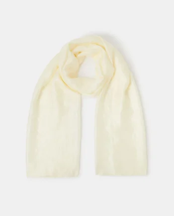 Lightweight Shimmer Scarf Ivory