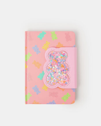 GIRLS CONFETTI BEAR NOTEBOOK
