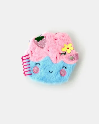 Girls Fluffy Cupcake Notebook