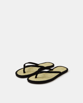 PLAIN SEAGRASS FLIP FLOPS BLACK