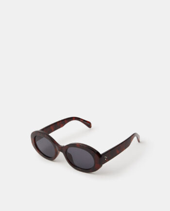 CHUNKY TORT OVAL SUNGLASSES