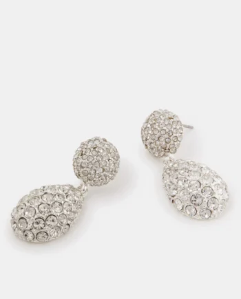 Double Drop Diamanté Earrings