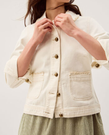 Sadie Frill Denim Jacket Natural