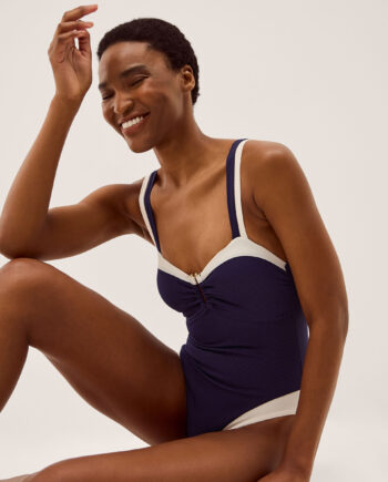 Sabrina Two Tone Swimsuit Blue