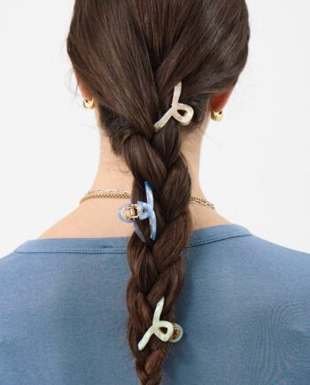 3-Pack Mini Twist Claw Clips