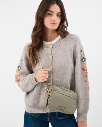 DOUBLE ZIP CAMERA BAG GREEN