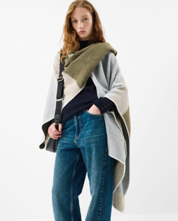 COLOURBLOCK PONCHO
