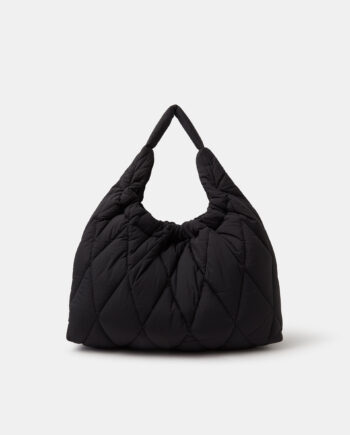 NYLON QUILTED SHOPPER BAG