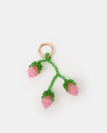 STRAWBERRY BEADED BAG CHARM