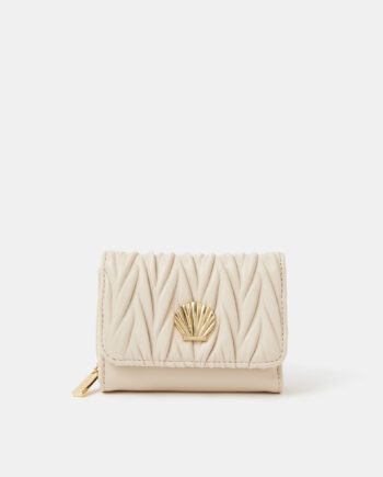 SHELL TRI-FOLD PURSE