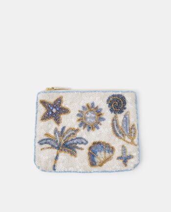BEACH SEQUIN POUCH