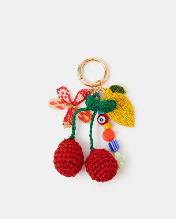 BEADED FRUIT BAG CHARM