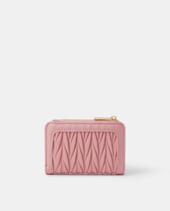 RUCHED BI-FOLD PURSE