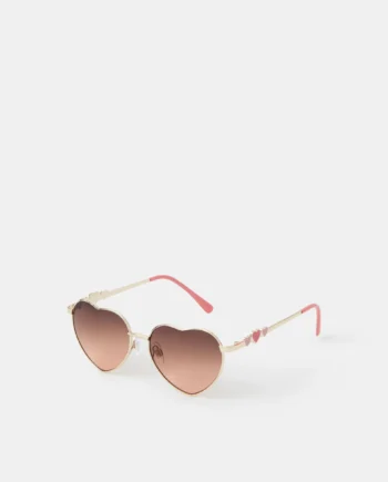 Girls Heart Metal Sunglasses